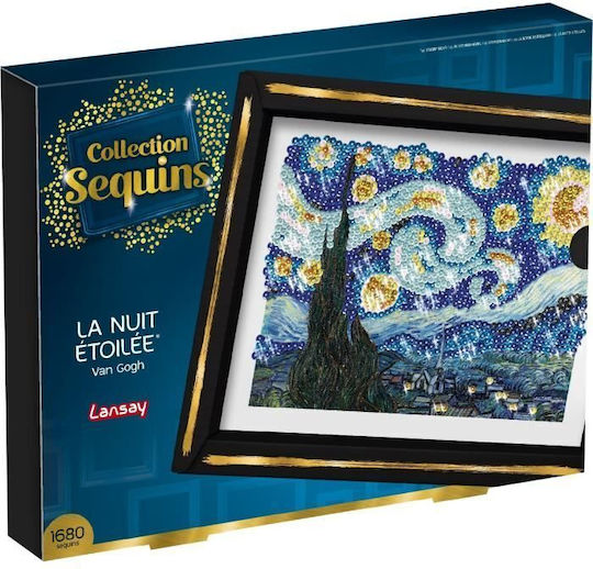 Kreatives Freizeitset Lansay Sequins Collection Starry Night Van Gogh Ab 14 Jahren