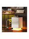 Bedside Table Wooden with Metal Legs White 40x35x60cm