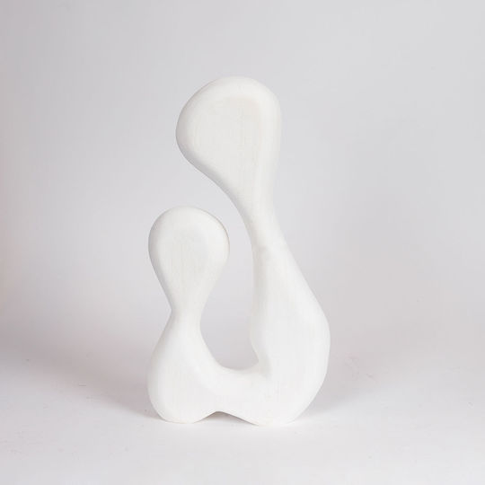 Tabletop Decorative Wooden White 20x6x37cm