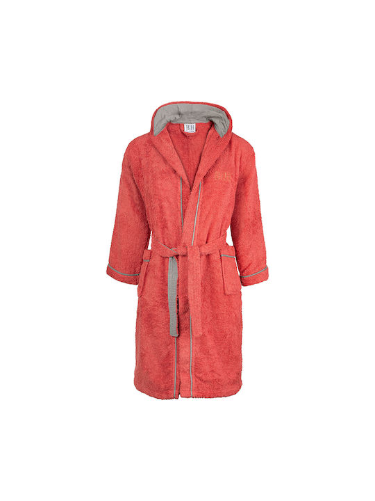 Beauty Home Kids Hooded Bathrobe Coral