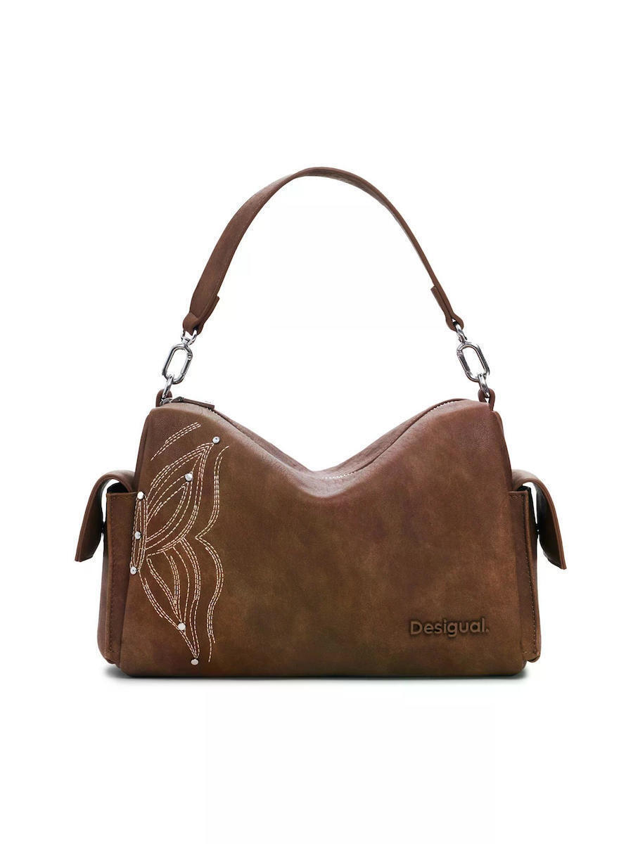 Desigual Women's Bag Shoulder Tabac Brown 25SAXPAD-6004