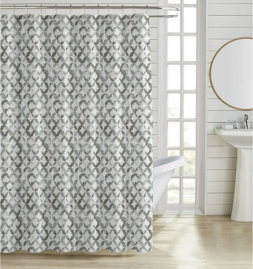 Ankor Geometric Cortină De Duș 180x180cm Gri 846283 Ankor Geometric Cortină De Duș 180x180cm Gri 846283