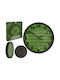 Zmart Imports Wall Clock Plastic Green Ø30cm