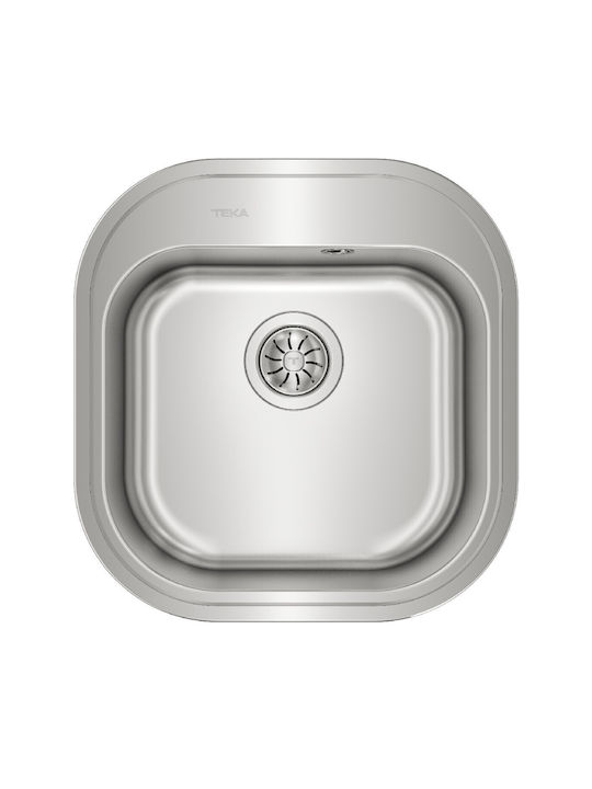 Teka Ένθετος Νεροχύτης Inox Μ46.5xΠ48.5cm Ασημί