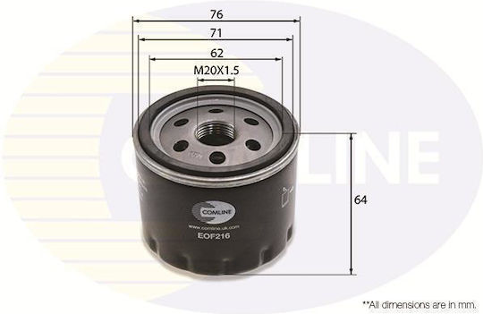 Nissan-Renault-Smart-Opel Eof216 Autoölfilter