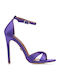 Stoff Sandalen Lila