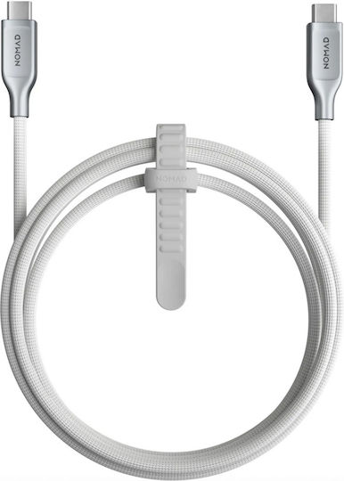 Nomad Kevlar Braided USB 2.0 Cable USB-C male - USB-C 240W White 3m