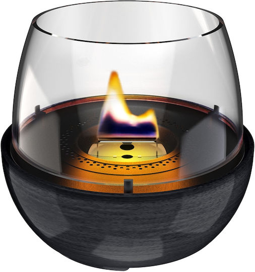 Tenderflame Desktop Bioethanol Fireplace Indoor Outdoor Black 19.3x18cm