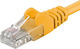 PremiumCord U/UTP Cat.5e (Gigabit) Καλώδιο Δικτύου Ethernet 15m Κίτρινο