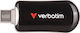 Verbatim 64GB USB 2.0 Stick με σύνδεση USB-C Μπλε