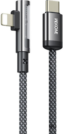 WK Редовна USB-C към Lightning кабел 35W Сив 1м (250849)