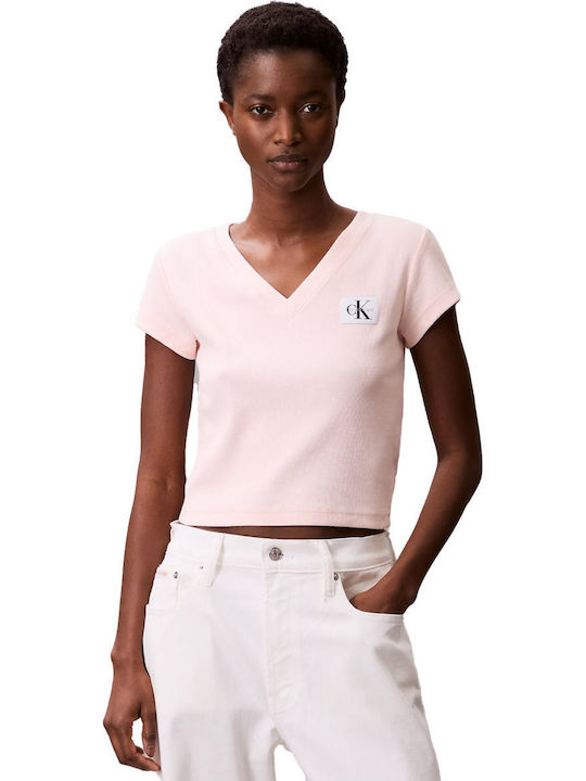 Calvin Klein Γυναικείο T-shirt Ροζ