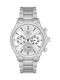 Ferro Men's Watch Battery with Silver Metal Bracelet