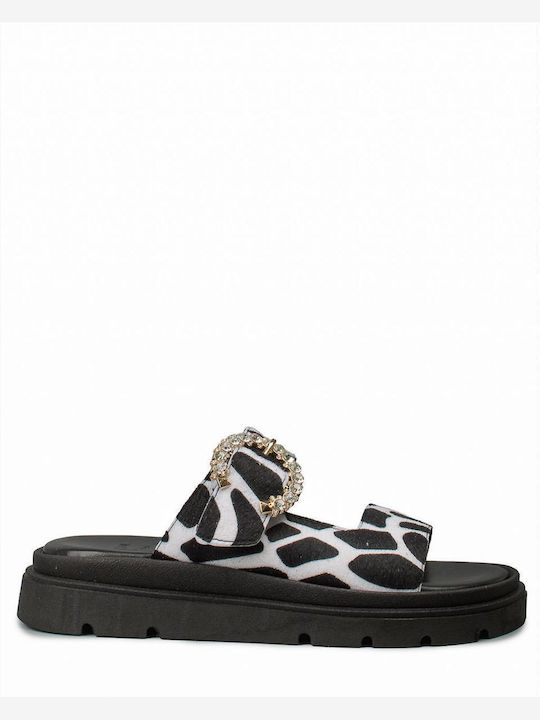 Women's Flat Sandals Flatforms in Black Color