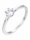Luca Barra Ring with Stones made of Steel