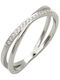 Charmy Ring with Zircon made of Steel
