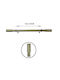 Tpster Metallic Curtain Pole Single Φ25mm 120cm Gold