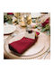 Kotonia Home Șervețel Bumbac Set 10buc Burgundy 45x45cm