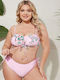 Set Bikini Floral Ροζ