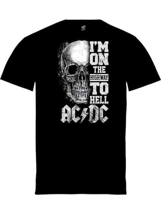Μπλούζα Εταιρίας Pegasus Μαύρη Τύπωμα Skull I'am On Highway To Hell Ac Dc Μπλούζα Εταιρίας Pegasus Μαύρη Τύπωμα Skull I'am On Highway To Hell Ac Dc
