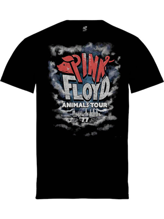 Μπλούζα Εταιρίας Pegasus Μαύρη Τύπωμα Pink Floyd Animals Tour Μπλούζα Εταιρίας Pegasus Μαύρη Τύπωμα Pink Floyd Animals Tour