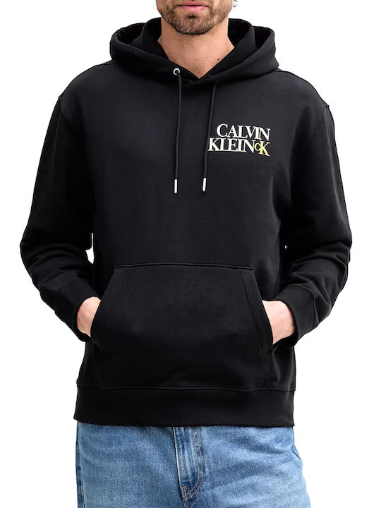 Calvin Klein Φούτερ με Κουκούλα Black