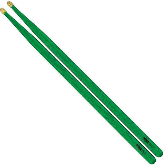 Nino Percussion Παιδικές Μπαγκέτες Ντραμς σε Πράσινο Χρώμα