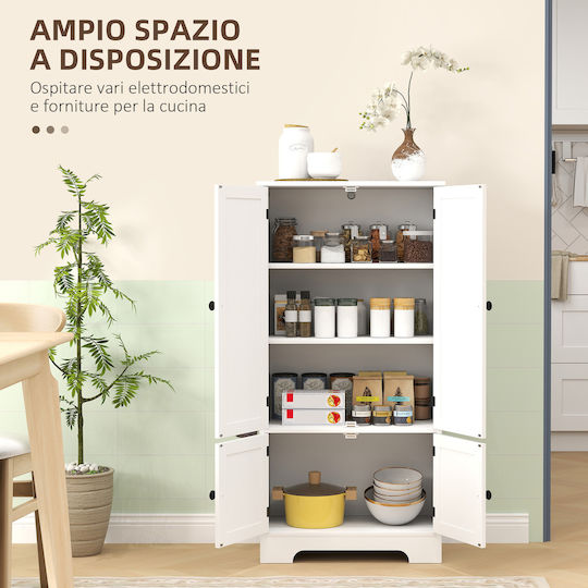 Kitchen Floor Drawer Unit White 58.2x30x123cm
