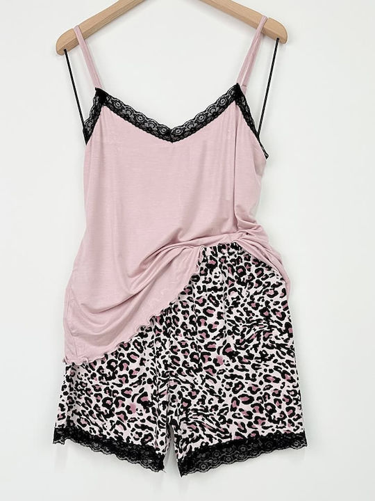 Sorrisino Summer Women's Pyjama Set Pink