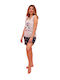 Happy Family Summer Women's Pyjama Top Grey - Light Grey