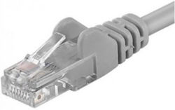 Emtex Cablu De Rețea U/UTP Patchcord RJ45-RJ45 Cat.5e LSZH 0,25m Gri