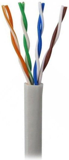 Hikvision Hilook Nc-1ln5euec0 U UTP Cat5e Меден Кабел 4x2xAWG25 PVC 305 м