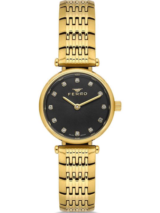 Ferro Women's Watch with Gold Metal Bracelet