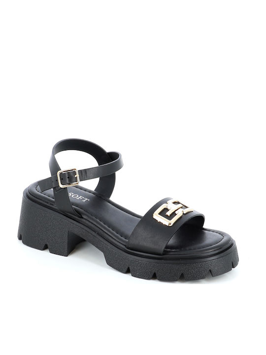 B-Soft Sandale Negre
