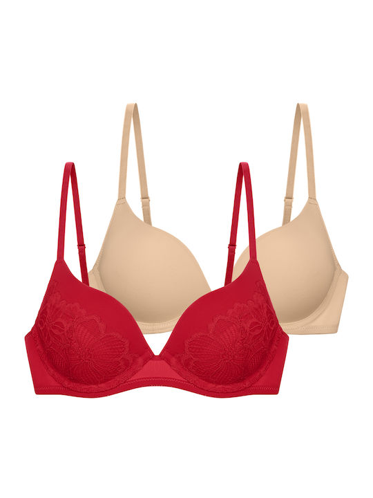 Dorina Colorful Sutien pentru Decolteu Adânc 2Pack