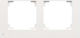 Simon 55 2-fold Frame Line Antibacterial White Matt Tr2/ab111