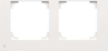 Simon 55 2-fold Frame Line Antibacterial White Matt Tr2/ab111