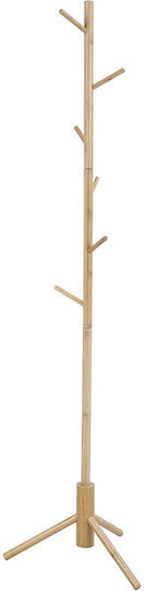 Homefit Wooden Beige Freestanding Coat Rack