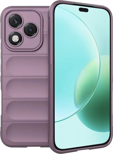 Techsuit Magic Umschlag Rückseite Silikon Lila (Honor 400 Lite)