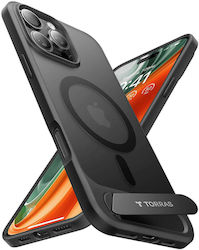 Torras Pstand Задна корица Силикон Черен (iPhon...