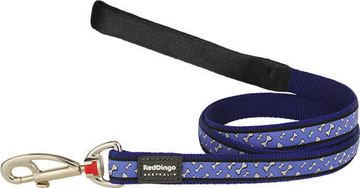 Reddingo Dog Leash/Lead Strap Bones in Blue color