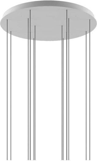 Rosetă De Tavan 7 Suporturi Φ62cm Zafferano Lgr0086 Gri