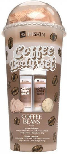 HiSkin Coffee Σετ Περιποίησης για Ενυδάτωση & Καθαρισμό Σώματος 2τμχ