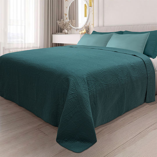 Lino Home Ligero Cuvertură Extra-dublu Microfibra Verde 220x240cm