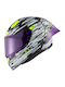 Nexx X.R3R Glitch Racer White/neon Motorcycle Helmet Full Face DOT / ECE 22.06 1350gr with Pinlock