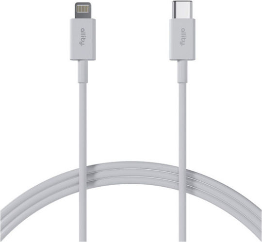 Allity USB-A to Lightning Cable 27W Λευκό 1m