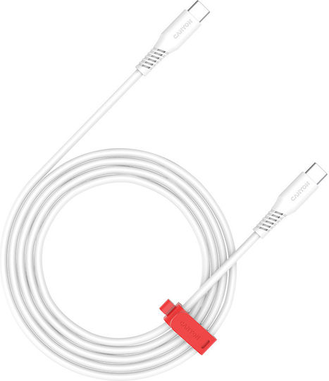 Canyon USB 2.0 Kabel USB-C männlich - USB-C 60W Λευκά 1,2m CNS-CC60SC12W