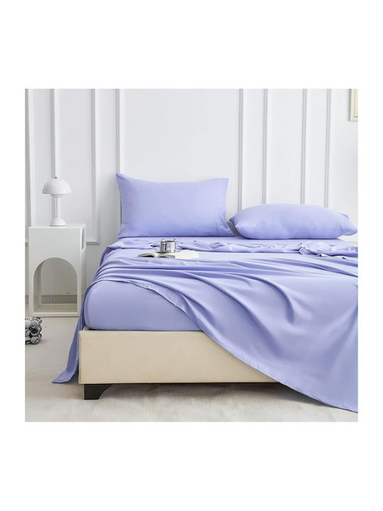 Kotonia Home Cearșaf Super dublu 220x240cm. Liliac