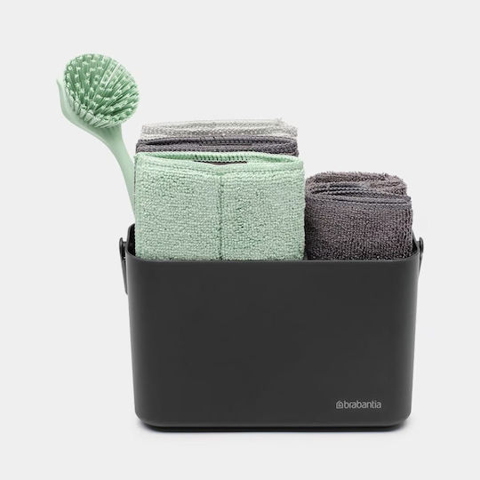 Brabantia Sinkside Haushaltsreinigungsbürsten 8 Stück Dunkelgrau