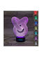 3D LED Night Light Lustră Decorativă Iluzie 3D Multicolor